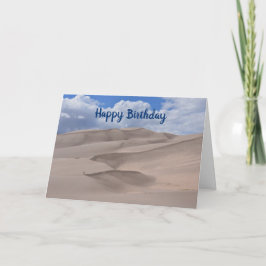 Grattis på födelsedagen, Underbara Sand Dunes, Col Kort
