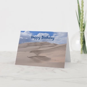 Grattis på födelsedagen, Underbara Sand Dunes, Col Kort