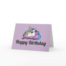Grattis på födelsedagen Unicorn