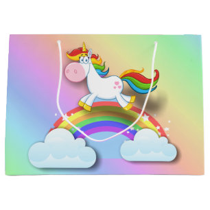 Grattis på födelsedagen Unicorn och Rainbow Gift