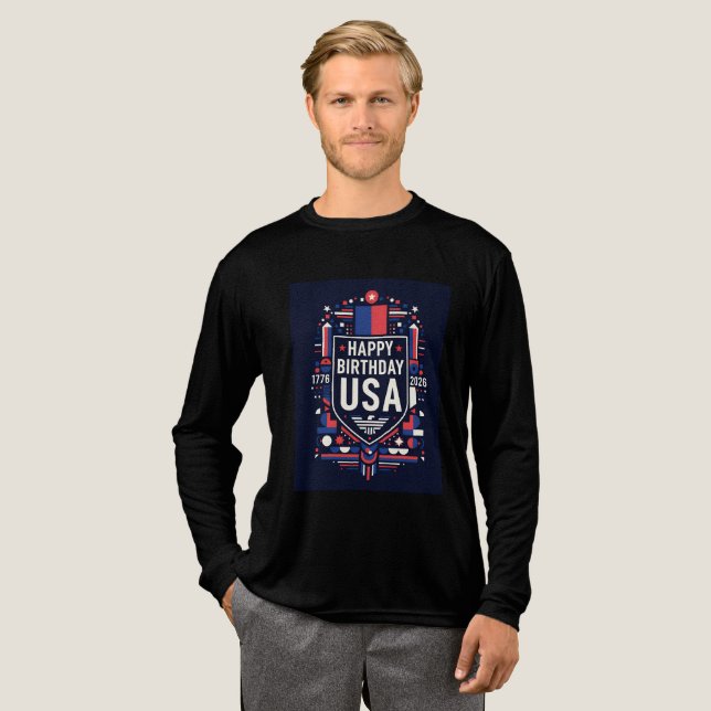 Grattis på födelsedagen USA 250 T Shirt (Hel framsida)