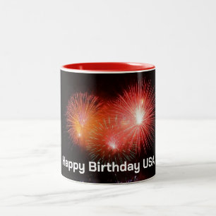 GRATTIS PÅ FÖDELSEDAGEN USA MUGG