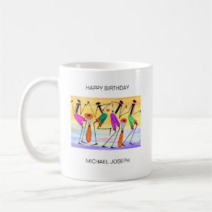 Grattis på födelsedagen, uttrycka lycka kaffemugg