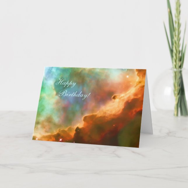 Grattis på födelsedagen - utvidgat område Omega Ne Kort (Framsida)