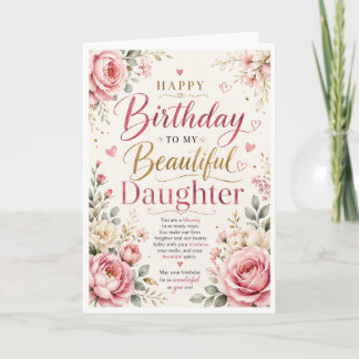 Grattis på födelsedagen vacker dotter kort