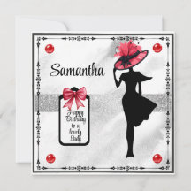 Grattis på födelsedagen vackra Dam födelsedagskort