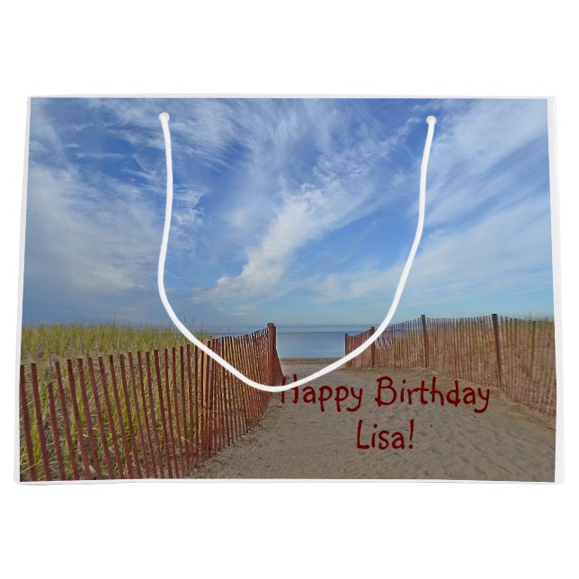 Grattis på födelsedagen Väg till stranden (Framsidan)
