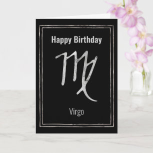 Grattis på födelsedagen Våg zodiac astrology silve Kort