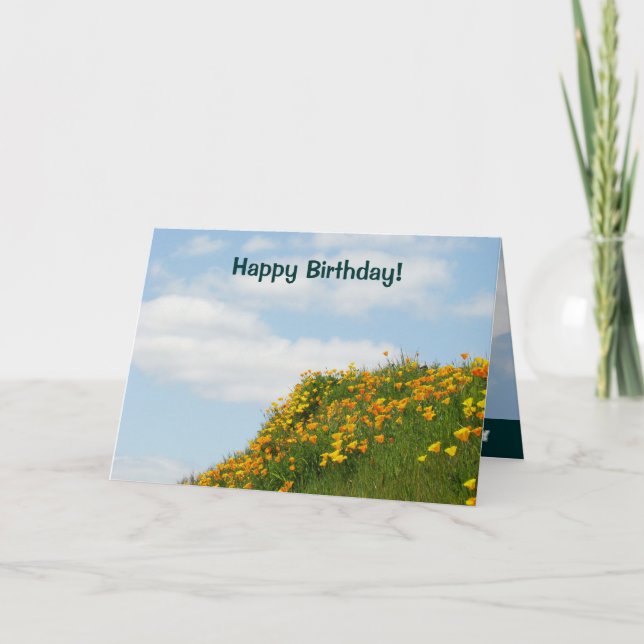 Grattis på födelsedagen! välkomstkort unika Blommi Kort (Framsida)