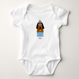 Grattis på födelsedagen Valp Baby Jersey Bodykosty T Shirt