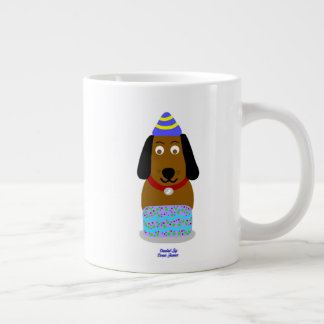 Grattis på födelsedagen Valp Jumbo Mugg
