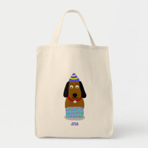 Grattis på födelsedagen Valp Livsmedel Tote Bag Tygkasse