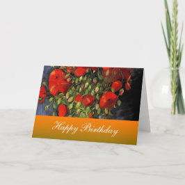Grattis på födelsedagen, Van Gogh, Röda poppies Kort