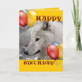 GRATTIS PÅ FÖDELSEDAGEN varg, djur uggla Kort
