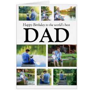 Grattis på födelsedagen världens bästa pappa 8 Fot Hälsningskort