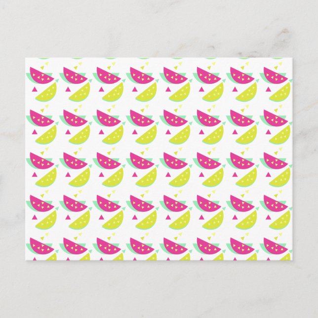 Grattis på födelsedagen Vattenmelon Lemonad Vykort (Framsida)
