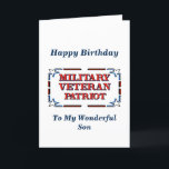 Grattis på födelsedagen Veteran Son Card Kort<br><div class="desc">Christian Birthday Card för den militärveteranske sonen! Inkluderar välsignande skript och önskemål på födelsedagen i.</div>