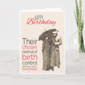 Grattis på födelsedagen, Victorian Humor, Birth Co Kort