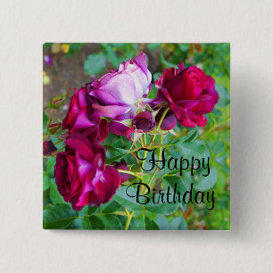 Grattis på födelsedagen Vild Blue Yonder Ro #1 Knapp
