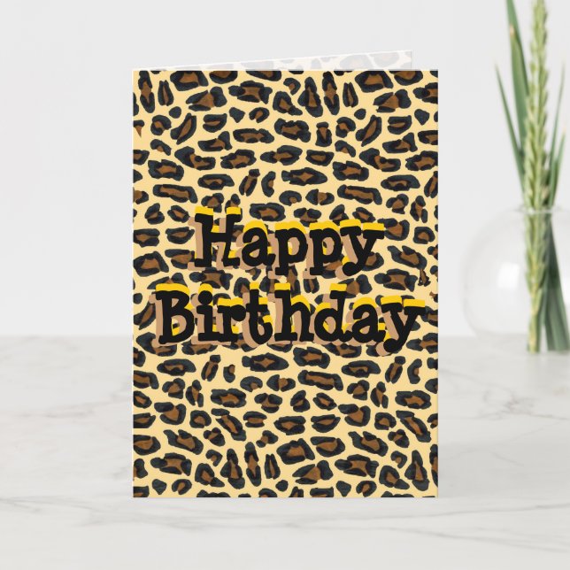 Grattis på födelsedagen Vild Man Kort (Framsida)