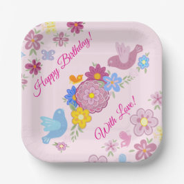 Grattis på födelsedagen Vilda Blommor Trädgårdsfåg