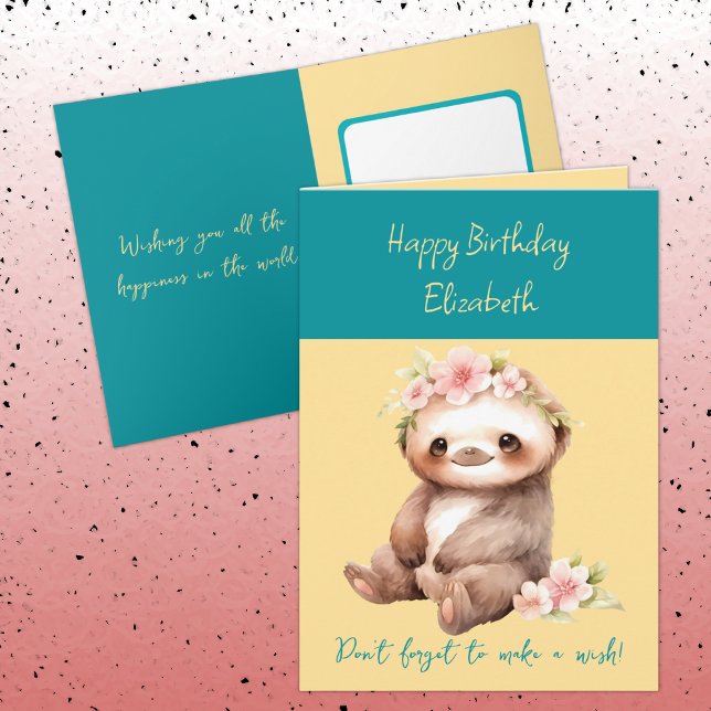 Grattis på födelsedagen vill gärna lägga till namn kort (Skapare uppladdad)