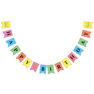 Grattis på födelsedagen vimplar