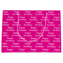 Grattis på födelsedagen vit & fuchsia specialbestä