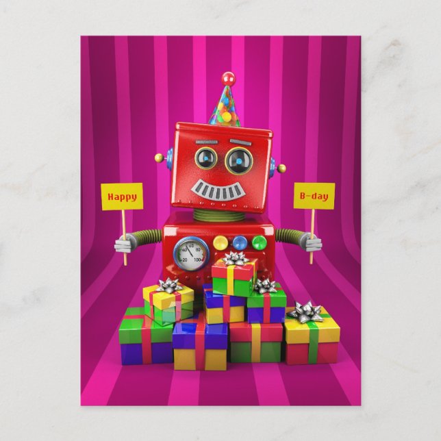 Grattis på födelsedagen vykort (Framsida)