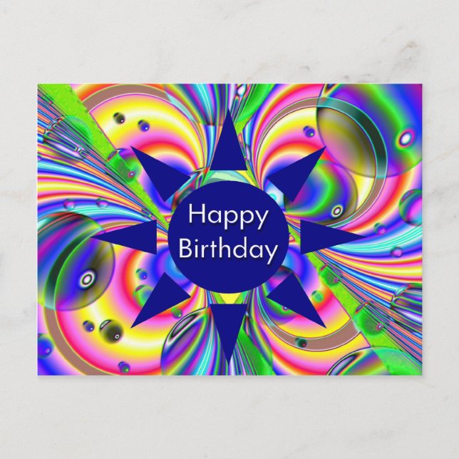 Grattis på födelsedagen vykort (Framsida)