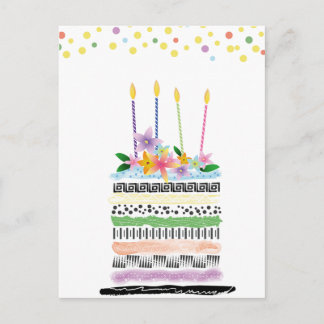 Grattis på födelsedagen vykort