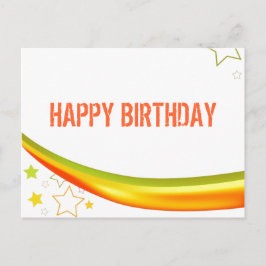 Grattis på födelsedagen vykort