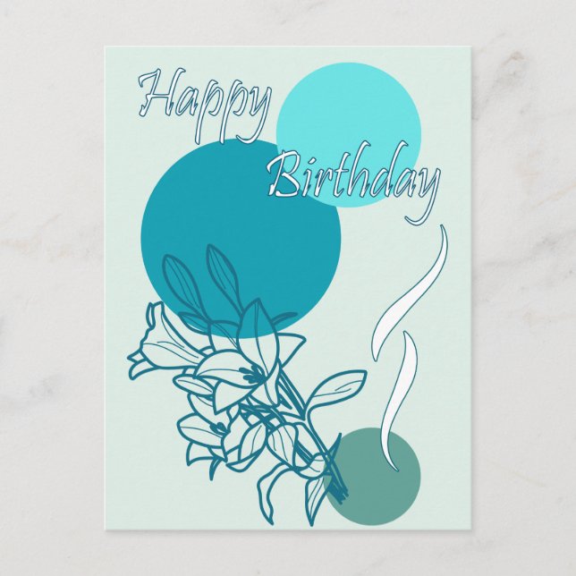 Grattis på födelsedagen vykort (Framsida)