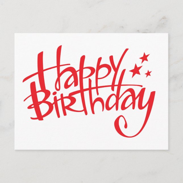 Grattis på födelsedagen vykort (Framsida)