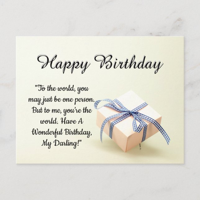 Grattis på födelsedagen vykort (Framsida)