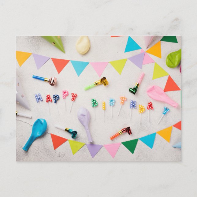 GRATTIS PÅ FÖDELSEDAGEN VYKORT (Framsida)