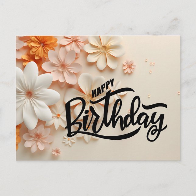 Grattis på födelsedagen vykort (Framsida)