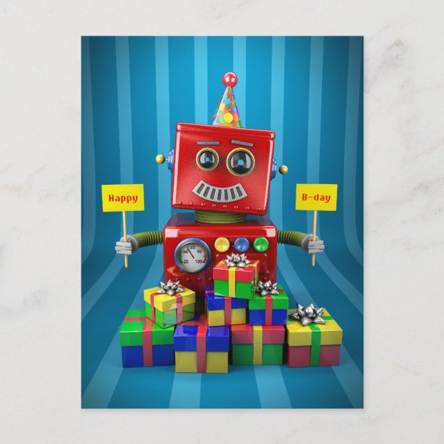 Grattis på födelsedagen vykort (Framsida)