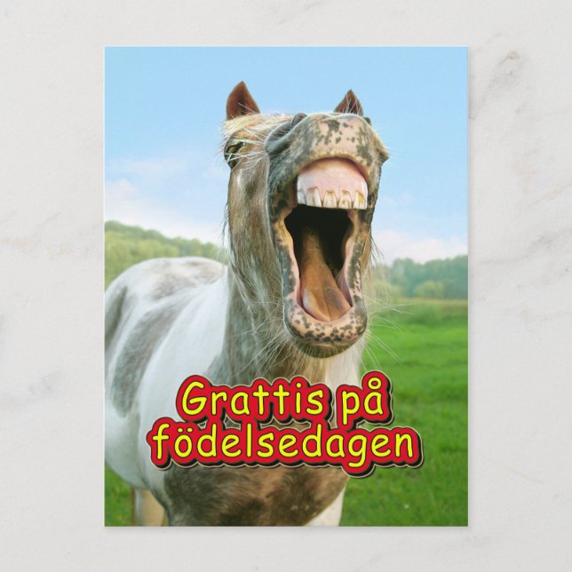 Grattis på födelsedagen vykort (Framsida)