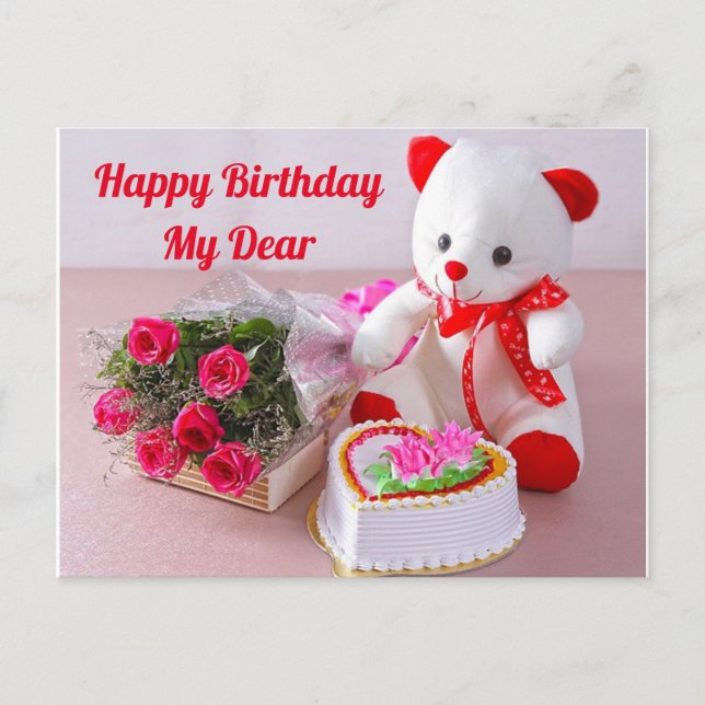 Grattis på födelsedagen vykort (Framsida)