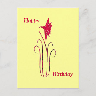 Grattis på födelsedagen vykort