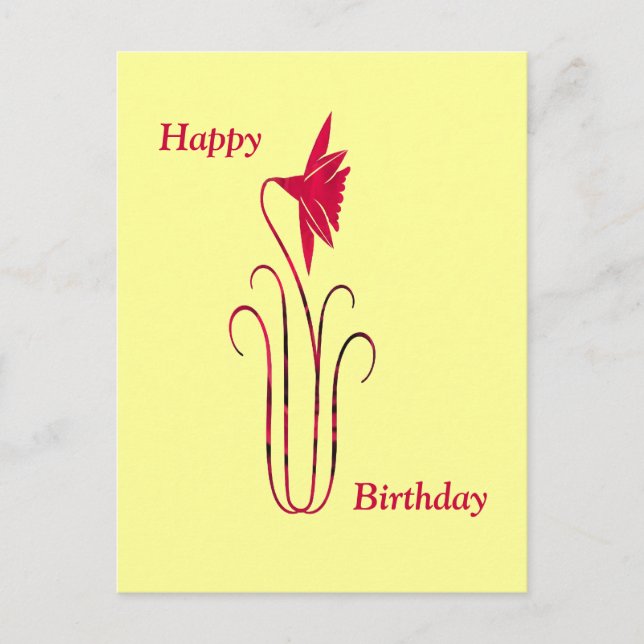 Grattis på födelsedagen vykort (Framsida)