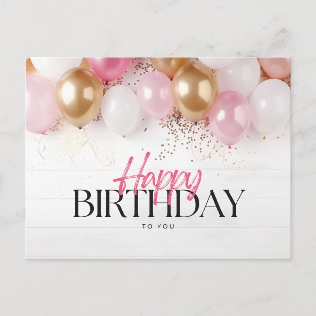 Grattis på födelsedagen  vykort (Framsida)