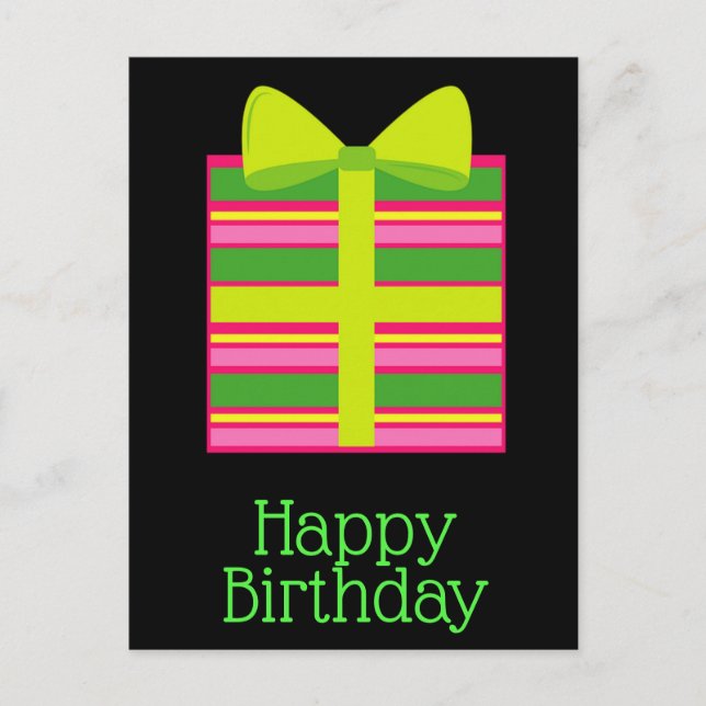 Grattis på födelsedagen vykort (Framsida)