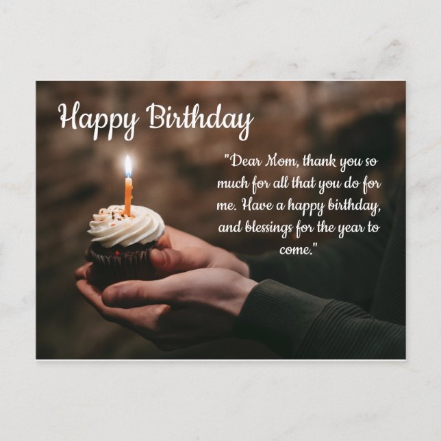 Grattis på födelsedagen vykort (Framsida)