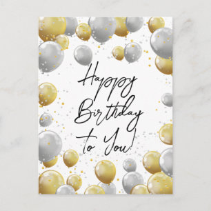 Grattis på födelsedagen vykort