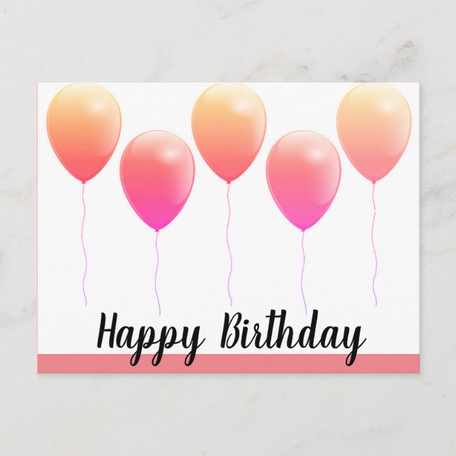 Grattis på födelsedagen vykort (Framsida)