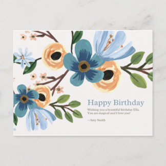 Grattis på födelsedagen vykort