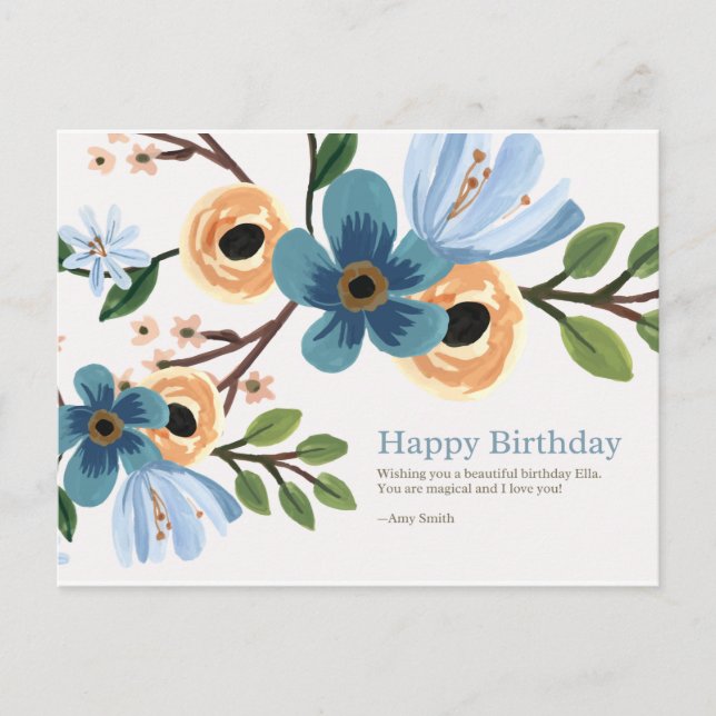 Grattis på födelsedagen vykort (Framsida)