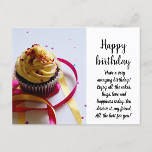 Grattis på födelsedagen vykort